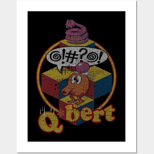 Q*bert 1982 Wall Art by Rahvusooper